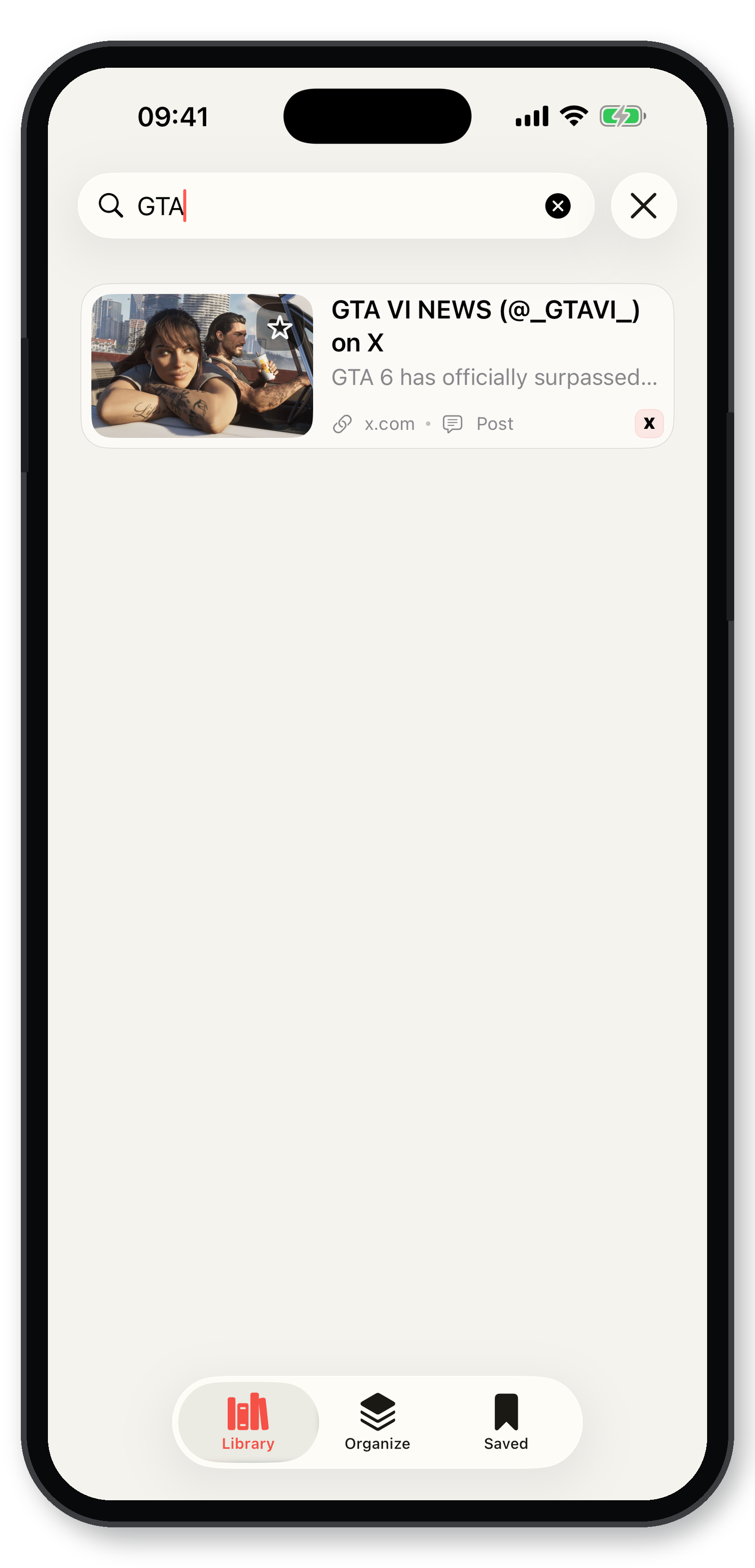 Savefold saved links on iPhone