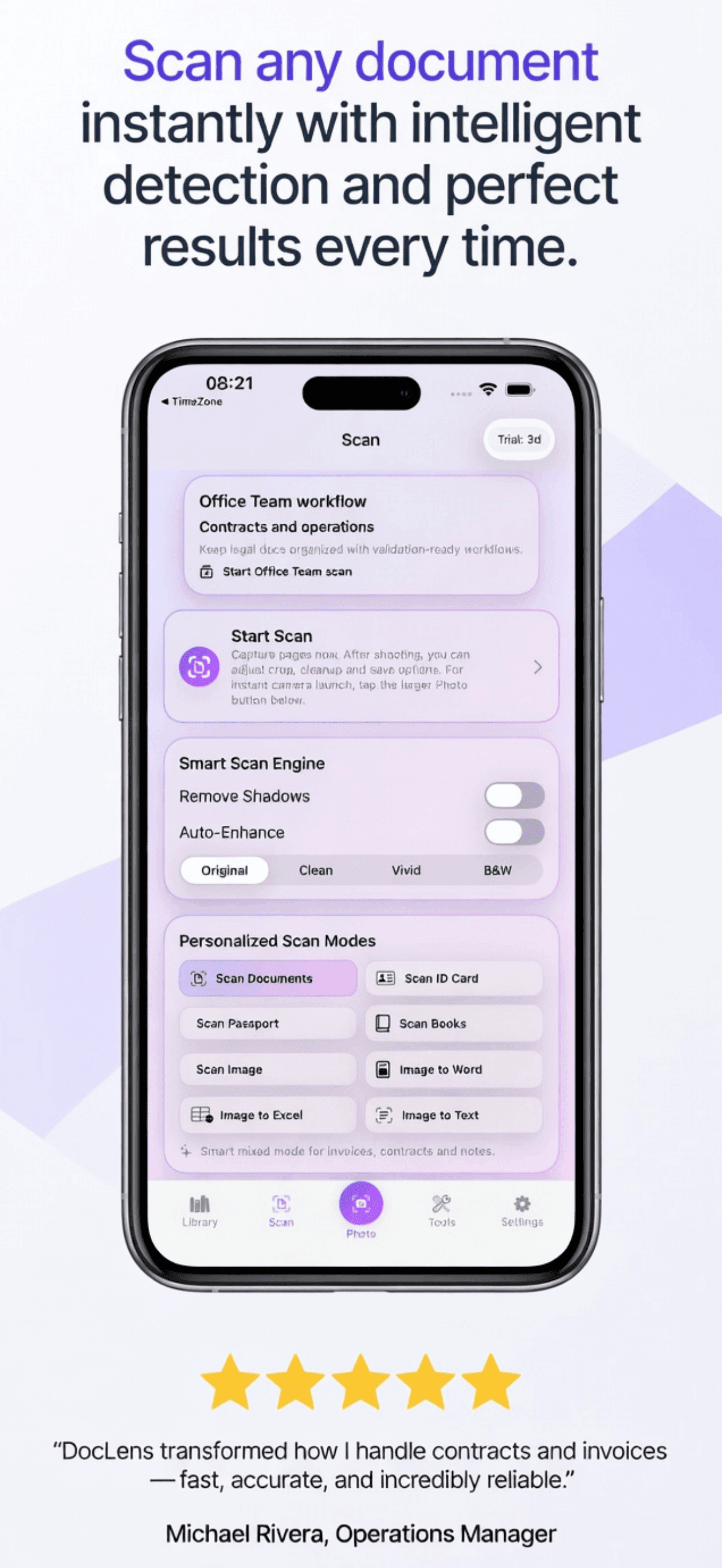 DocLens Pro Scan Context