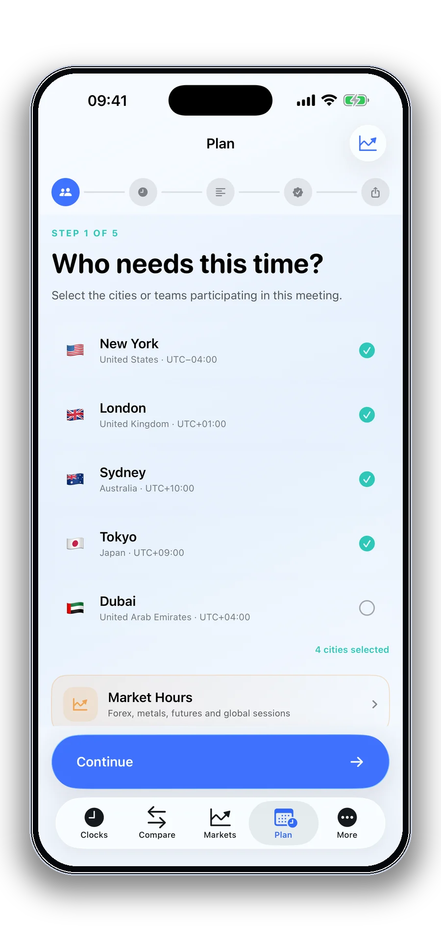 Plan global meetings