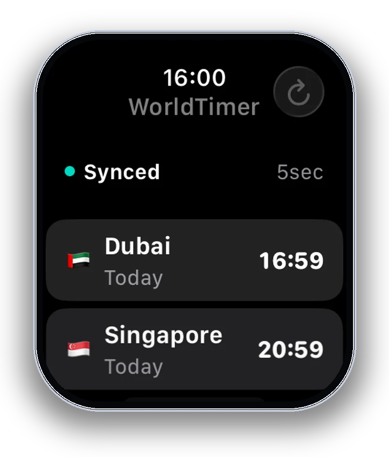 Global markets on Apple Watch